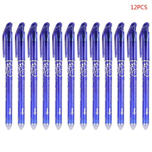 25 Pcs/Set 0.5mm Erasable Pen Blue Gel Ink Pens School Kids Students Stationery 